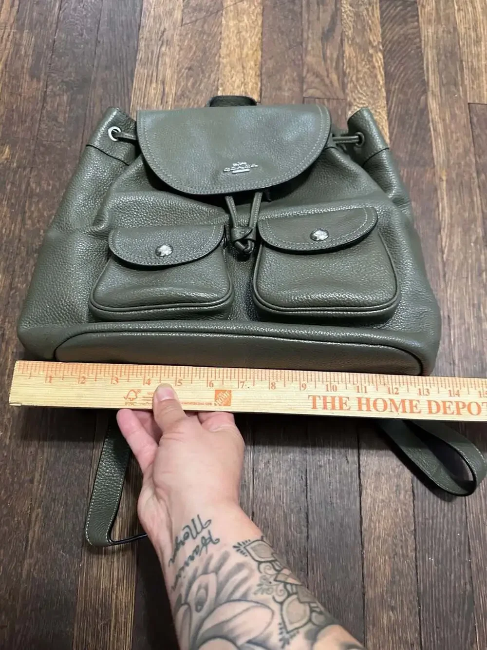 Coach Pennie Backpack in Surplus Pebbled Leather (Style No. 6145)